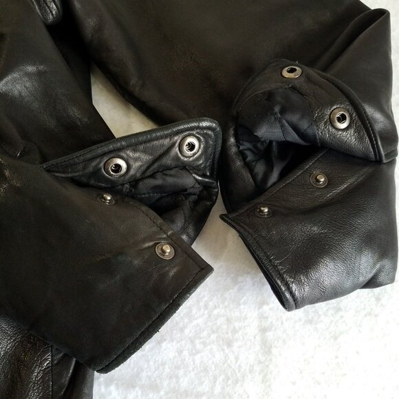 Chereskin Exterior Soft Leather Jacket LARGE Mens FLAWS Quilted Lining 48" Chest - Picture 13 of 16